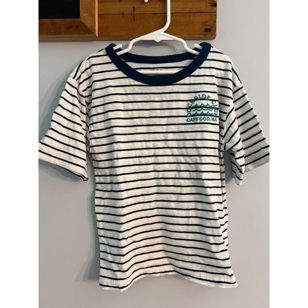 Carter’s Boys T-Shirt Striped Cape Cod Ocean Club Preppy Size 7